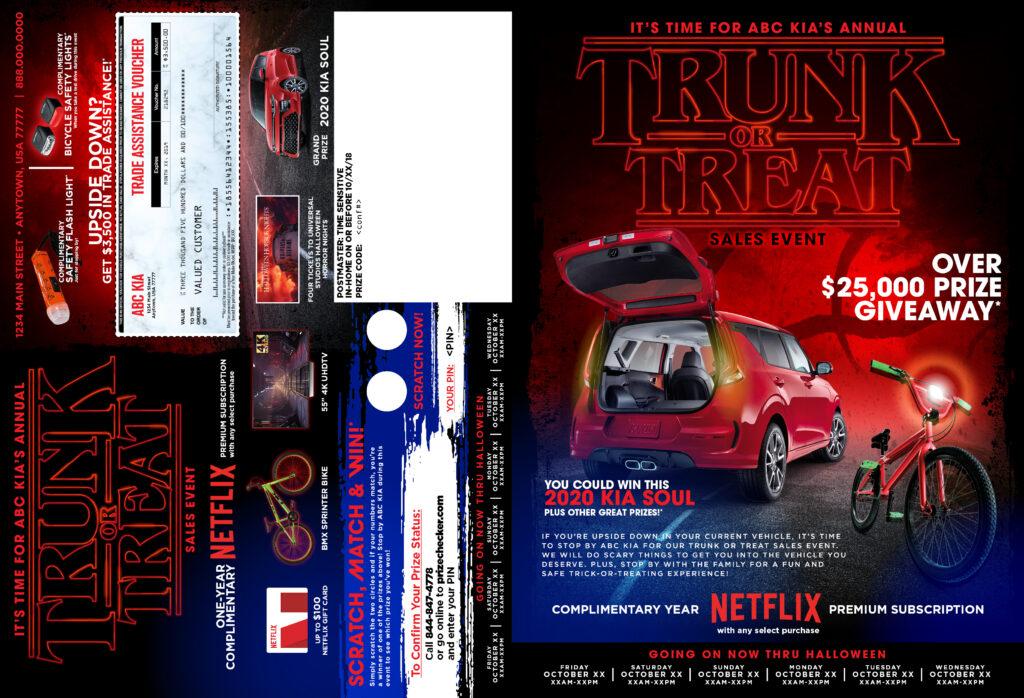 Trunk or Treat Sales Event Direct Mail Creative